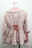 画像2: Chalmiere / タータンチェックジャケット M ピンク I-26-01-15-010-0-JA-SA-ZI (2)