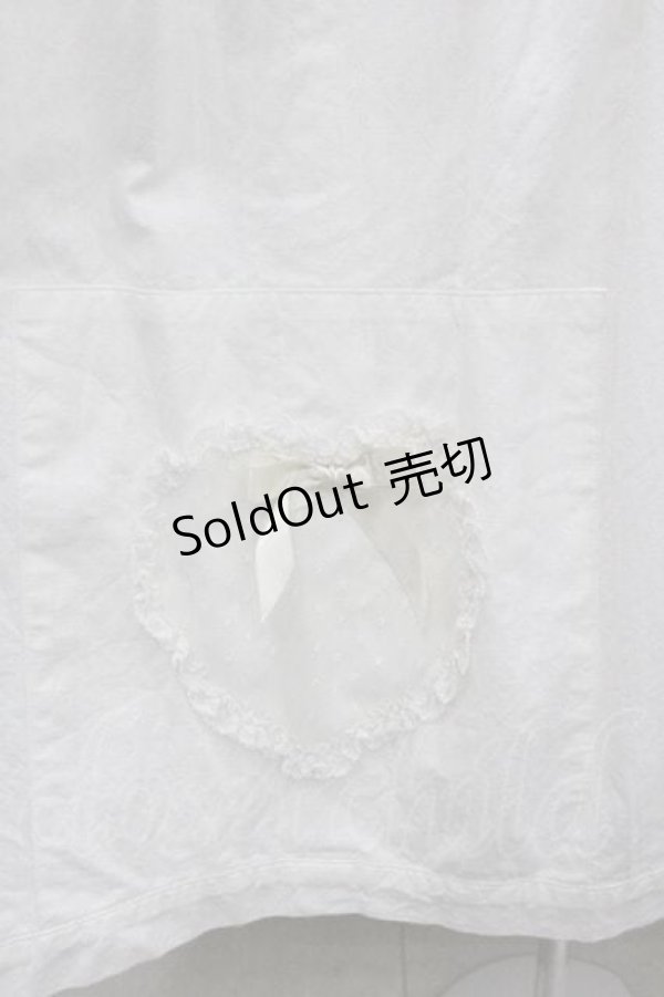 画像3: PINK HOUSE / 裾ロゴリボンチュールハートスカート  白 I-26-01-15-090-LO-SK-SA-ZI (3)