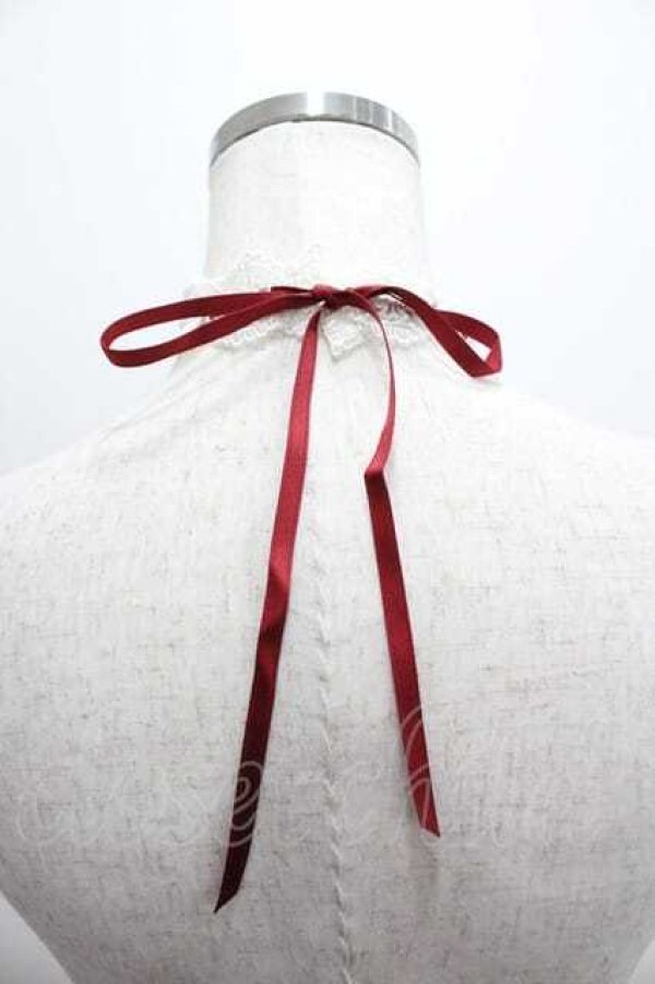 画像2: Moi-meme-Moitie / 燭台レースチョーカー  ボルドー I-26-01-15-093-MO-ZA-TE-ZI (2)