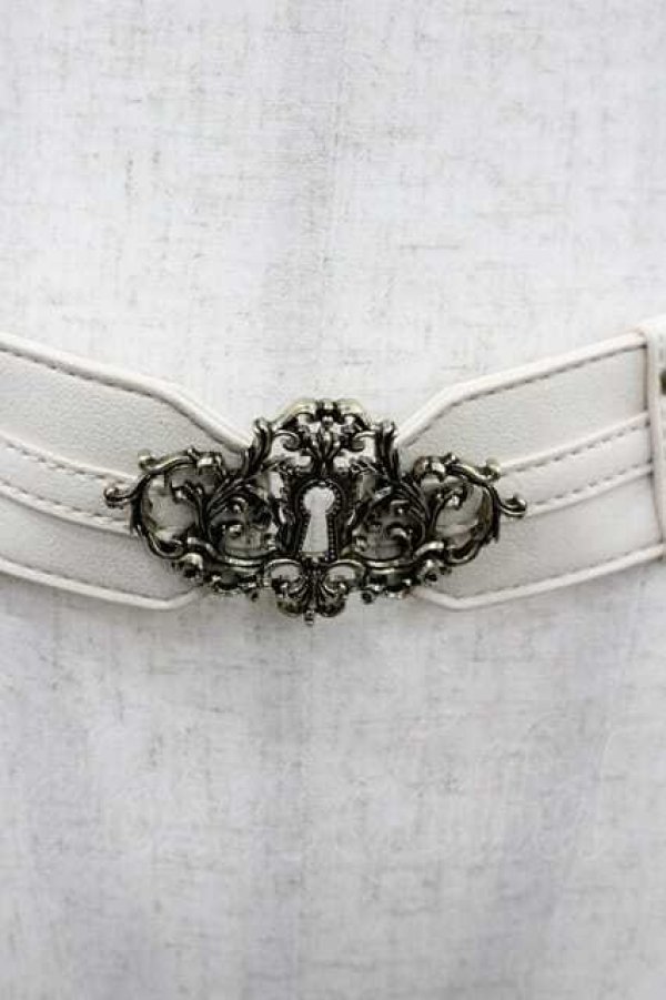 画像2: Kurumi Collaboration / マリンシークレット鍵穴ベルト  アイボリー I-26-01-15-095-0-ZA-SA-ZI (2)