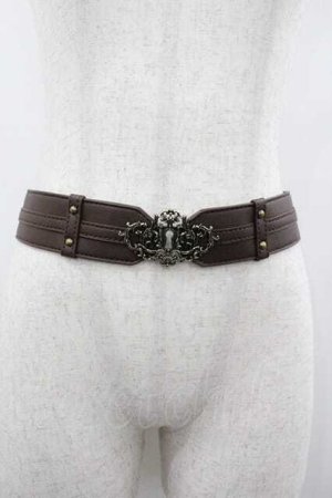 画像: Kurumi Collaboration / マリンシークレット鍵穴ベルト  ダークブラウン I-26-01-15-096-0-ZA-SA-ZI