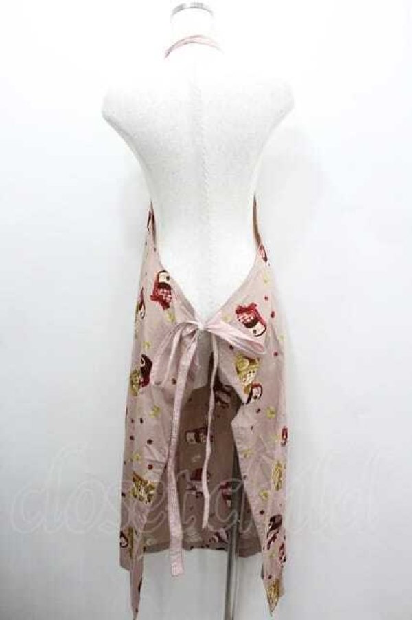 画像2: WONDERFUL WORLD / ジャム柄エプロン  ピンク I-26-01-15-098-LO-ZA-SA-ZI (2)