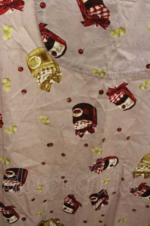 画像3: WONDERFUL WORLD / ジャム柄エプロン  ピンク I-26-01-15-098-LO-ZA-SA-ZI (3)