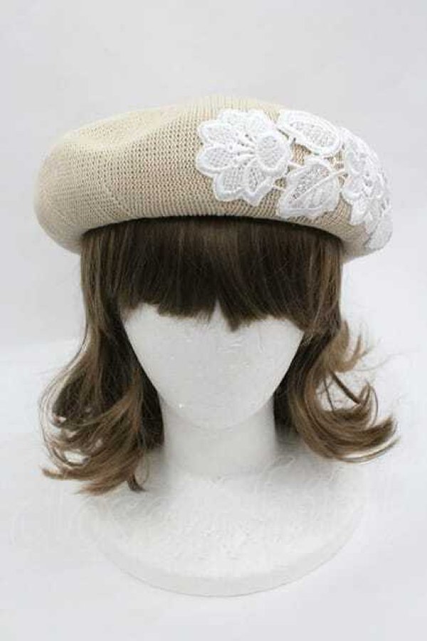 画像2: m petit by misako / TT*AMレースサーモベレー  ベージュ I-26-01-15-103-LO-AC-SA-ZI (2)