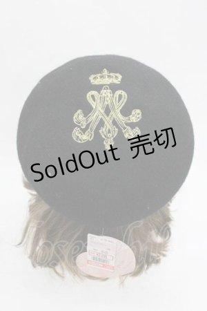 画像: m petit by misako / バスクベレー  黒 I-26-01-15-105-LO-AC-SA-ZI