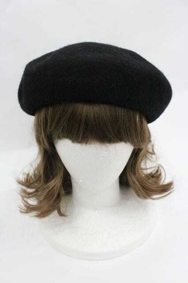 画像2: m petit by misako / バスクベレー  黒 I-26-01-15-105-LO-AC-SA-ZI (2)