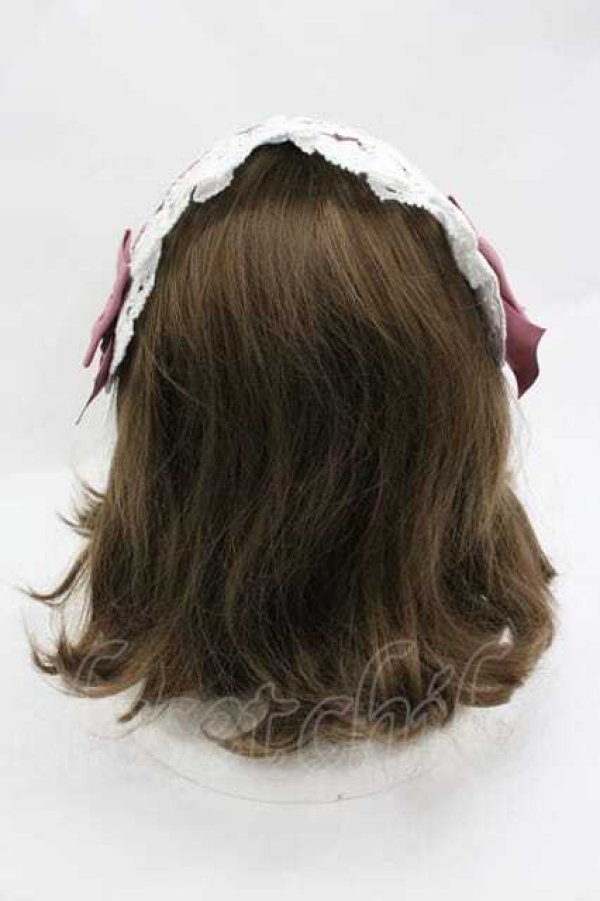 画像3: Chalmiere / タータンチェックヘッドドレス  ピンク I-26-01-15-110-0-AC-SA-ZI (3)