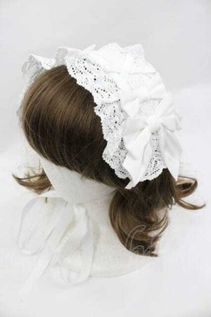 画像: axes femme kawaii / トーションレースヘッドドレス  ホワイト I-26-01-15-112-AX-AC-SA-ZI