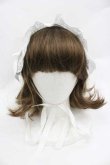 画像2: axes femme kawaii / トーションレースヘッドドレス  ホワイト I-26-01-15-112-AX-AC-SA-ZI (2)