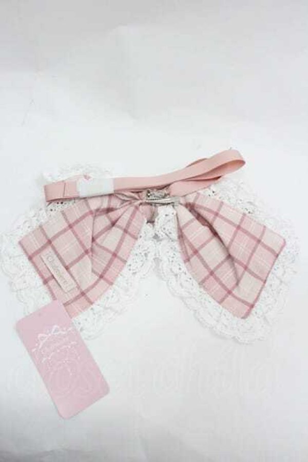 画像2: Chalmiere / タータンチェックマルチリボン  ピンク I-26-01-15-117-0-ZA-SA-ZI (2)