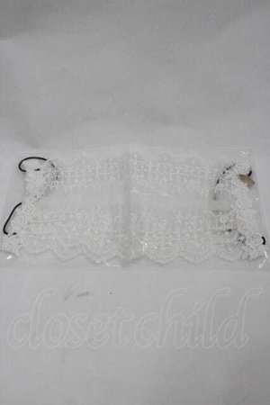 画像: Moi-meme-Moitie / クロスアーチレースマスク  白 I-26-01-15-120-MO-ZA-TE-ZI