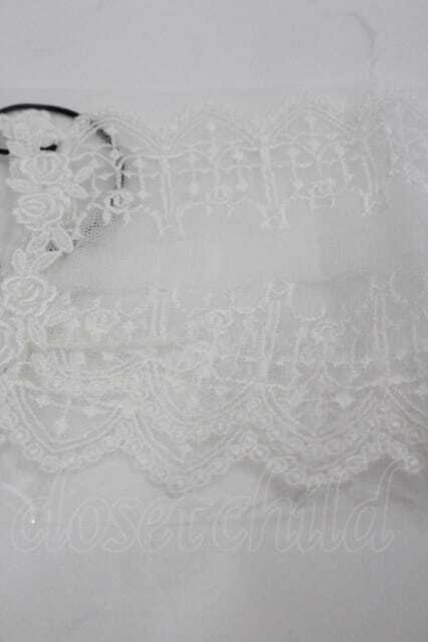 画像3: Moi-meme-Moitie / クロスアーチレースマスク  白 I-26-01-15-120-MO-ZA-TE-ZI (3)