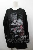 画像1: Amilige / Dreaming DollプリントロングTシャツ  黒 I-26-01-15-016-PU-TO-SA-ZI (1)