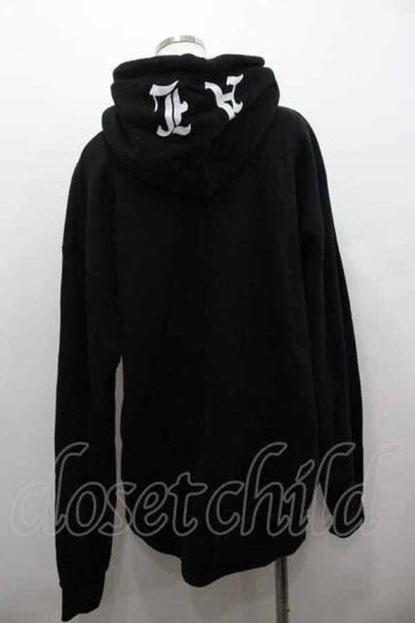 画像2: Amilige / くまプリントパーカー  黒Ｘ紫Ｘ白 I-26-01-15-017-PU-TO-SA-ZI (2)