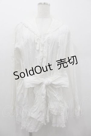 画像: WONDERFUL WORLD / セーラーオーバーブラウス  ホワイト I-26-01-15-018-LO-BL-SA-ZI