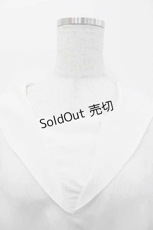 画像3: KANEKO ISAO / セーラー衿ブラウス  白 I-26-01-15-019-EL-BL-SA-ZI (3)