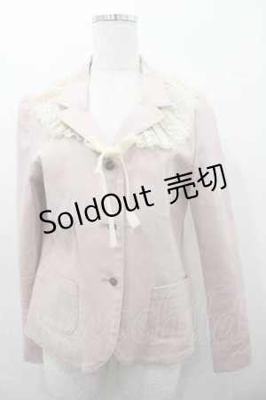 画像: Garland / レースデザインジャケット  ピンク I-26-01-15-024-0-JA-SA-ZI