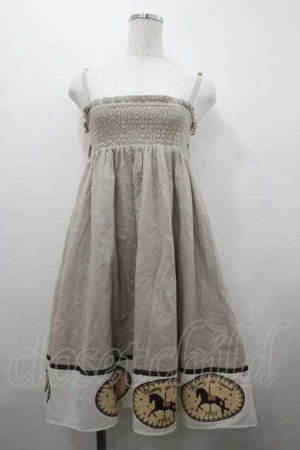 画像: F i.n.t / MERRY GO RUNDキャミワンピース  ブラウン I-26-01-15-028-0-OP-SA-ZI