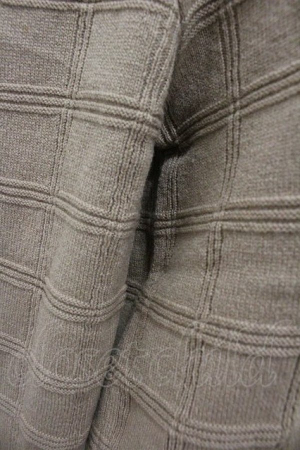 画像4: INGEBORG / チェックリボンニットトップス  ブラウン　　 I-26-01-18-039-LO-TO-SA-ZI (4)