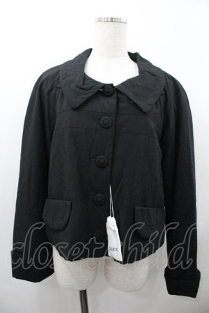 画像: INGEBORG / 襟付きジャケット 11 ブラック I-26-01-18-041-LO-JA-SA-ZI