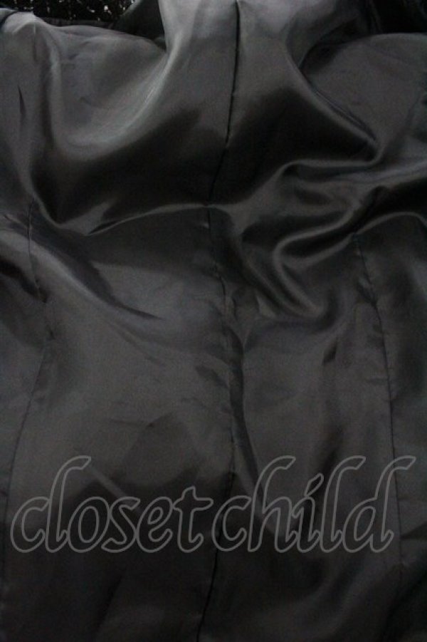 画像3: PINK HOUSE / リボン付きツイードジャケット  ブラック I-26-01-18-044-LO-JA-SA-ZI (3)