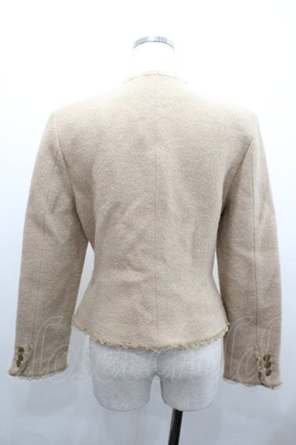 画像2: WONDERFUL WORLD / チュールフリルノーカラージャケット  ベージュ I-26-01-18-046-LO-JA-SA-ZI (2)