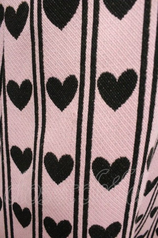 画像3: MILK / ハートレジメンタルワンピース  ピンクＸ黒 I-26-01-18-052-ML-OP-SA-ZI (3)