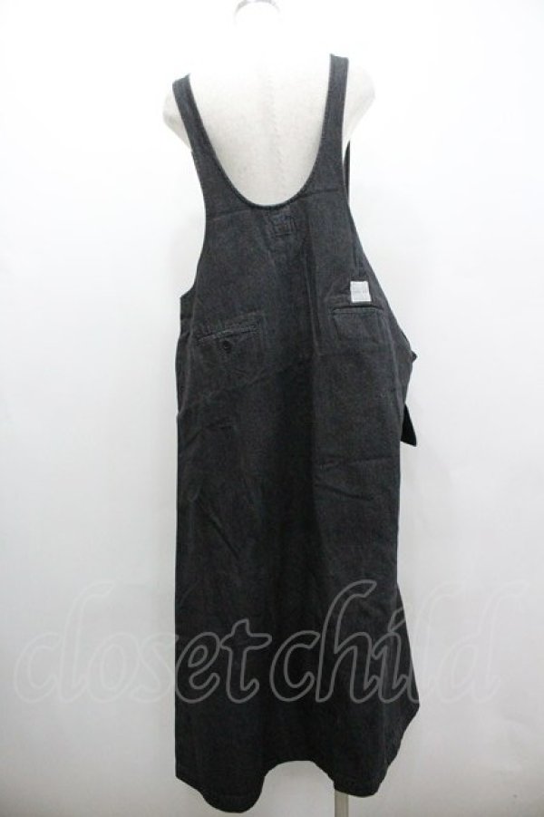 画像2: KANEKO ISAO / デニムジャンパースカート  ブラック I-26-01-18-061-EL-OP-SA-ZI (2)