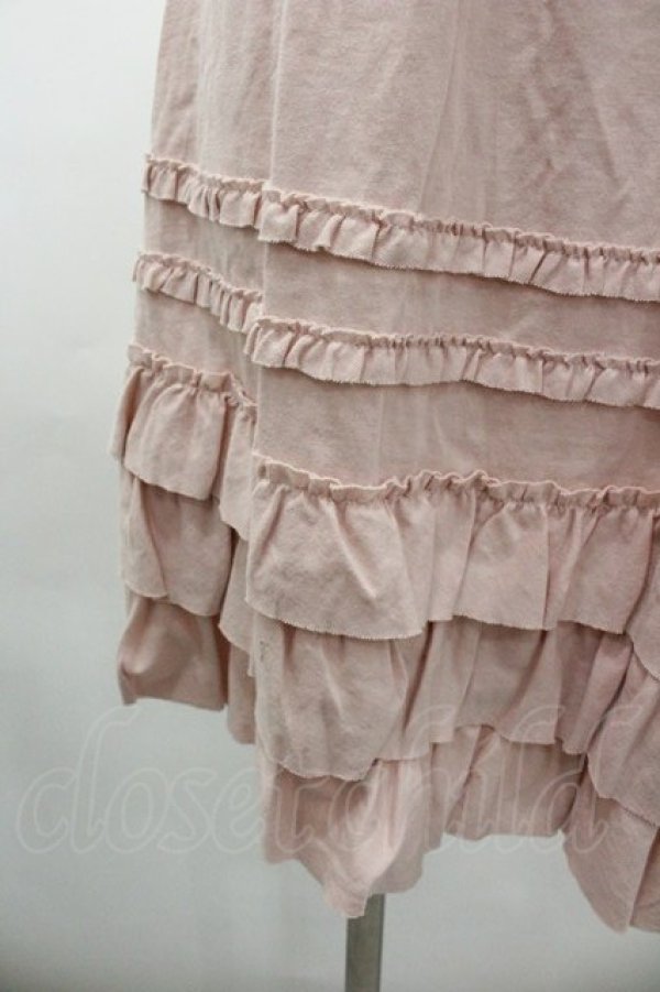 画像3: PINK HOUSE / 裾ピコフリル半袖ハイネックチュニックカットソー  ピンク I-26-01-18-062-LO-TO-SA-ZI (3)