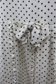 画像3: PINK HOUSE / ドット&リボン半袖ワンピース  白Ｘ黒 I-26-01-18-065-LO-OP-SA-ZI (3)