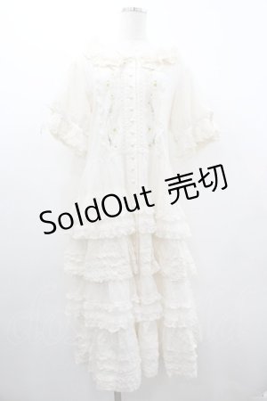 画像: PINK HOUSE / ポルカドットチュール使いワンピース  アイボリー I-26-01-18-066-LO-OP-SA-ZI