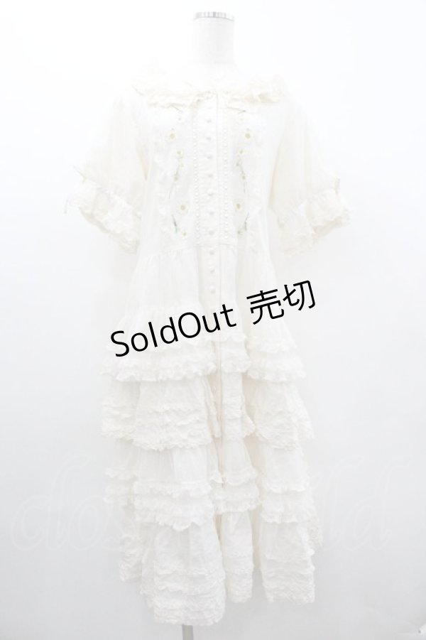 画像1: PINK HOUSE / ポルカドットチュール使いワンピース  アイボリー I-26-01-18-066-LO-OP-SA-ZI (1)