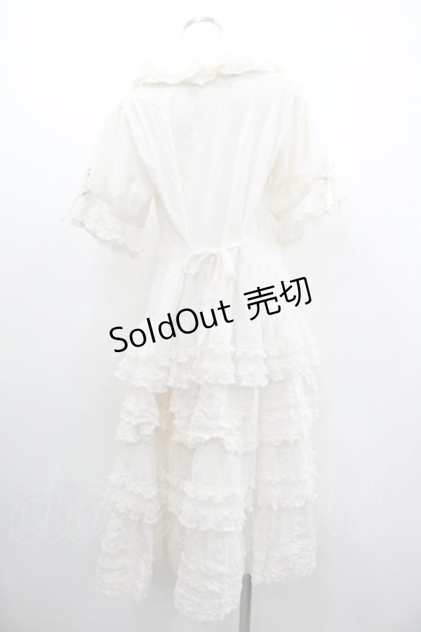 画像2: PINK HOUSE / ポルカドットチュール使いワンピース  アイボリー I-26-01-18-066-LO-OP-SA-ZI (2)