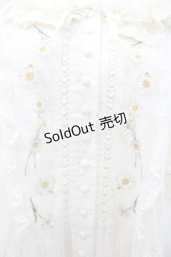 画像3: PINK HOUSE / ポルカドットチュール使いワンピース  アイボリー I-26-01-18-066-LO-OP-SA-ZI (3)