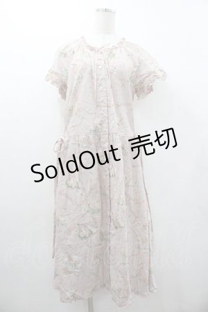 画像: PINK HOUSE / ひつじプリントミディワンピース  ピンク I-26-01-18-067-LO-OP-SA-ZS