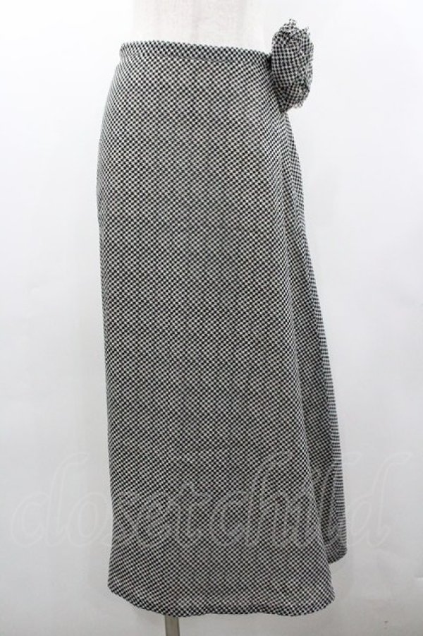 画像1: INGEBORG / セットアップスカート  千鳥白黒 I-26-01-18-075-LO-SK-SA-ZI (1)