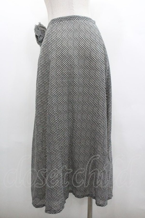 画像2: INGEBORG / セットアップスカート  千鳥白黒 I-26-01-18-075-LO-SK-SA-ZI (2)