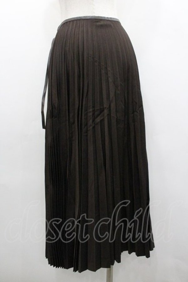 画像2: INGEBORG / セットアップスカート  レザーテーププリーツ I-26-01-18-077-LO-SK-SA-ZI (2)