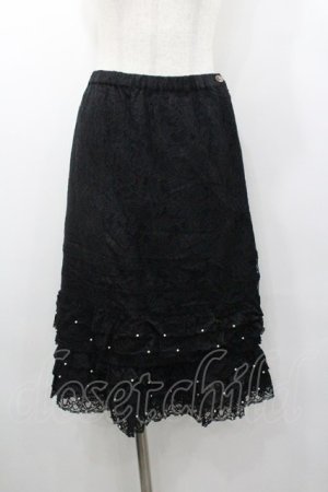 画像: INGEBORG / レーススカート  黒 I-26-01-18-089-0-SK-SA-ZI
