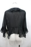 画像2: PINK HOUSE / シアーフリルボレロ  ブラック I-26-01-18-013-LO-TO-SA-ZI (2)