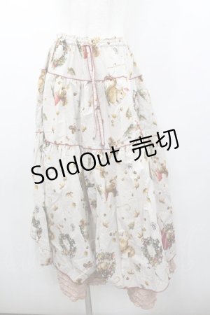 画像: PINK HOUSE / ウィンターフォレストトリートプリントスカート  ピンク I-26-01-18-095-LO-SK-SA-ZS