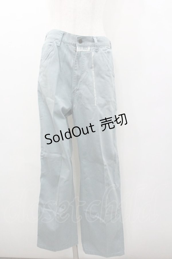 画像1: PINK HOUSE / 縦ロゴプリントパンツ  サックス I-26-01-18-096-LO-JA-SA-ZS (1)