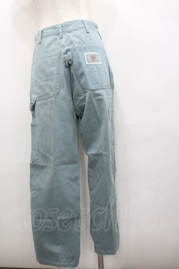 画像2: PINK HOUSE / 縦ロゴプリントパンツ  サックス I-26-01-18-096-LO-JA-SA-ZI (2)