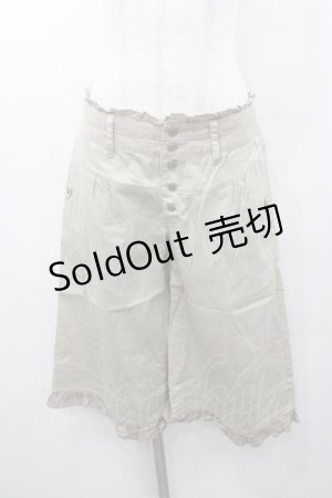 画像: PINK HOUSE / ハーフパンツ  アイボリー I-26-01-18-100-LO-PA-SA-ZS