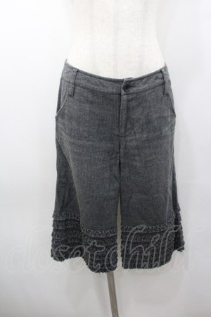 画像: PINK HOUSE / ハーフパンツ  グレーフリル I-26-01-18-101-LO-PA-SA-ZI