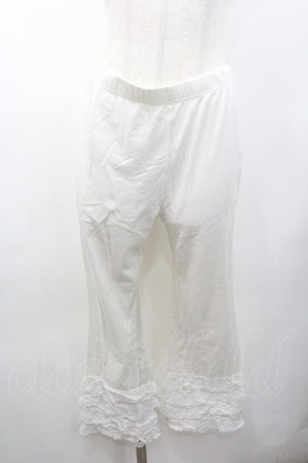 画像1: PINK HOUSE / レースレギンス  白 I-26-01-18-104-LO-PA-SA-ZI (1)