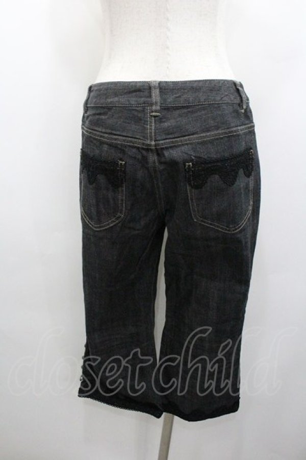 画像2: PINK HOUSE / ハーフパンツ  黒デニム I-26-01-18-105-LO-PA-SA-ZI (2)