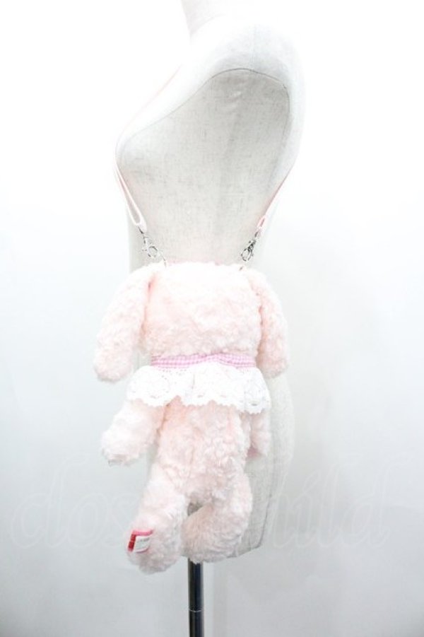 画像3: BABY,THE STARS SHINE BRIGHT / うさくみゃポシェット  ピン×ピンクギンガムリボ I-26-01-18-108-BA-BG-TE-ZI (3)