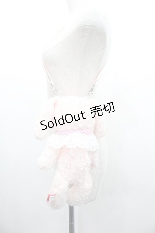 画像3: BABY,THE STARS SHINE BRIGHT / うさくみゃポシェット  ピン×ピンクギンガムリボ I-26-01-18-108-BA-BG-TE-ZI (3)