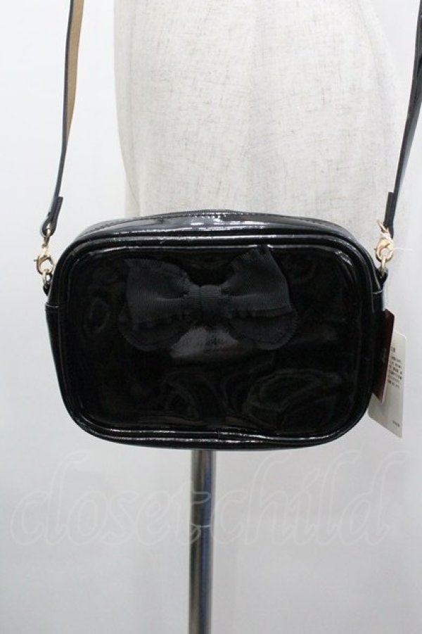 画像2: PINK HOUSE / リボン付きポシェット  ブラック I-26-01-18-110-LO-BG-SA-ZI (2)